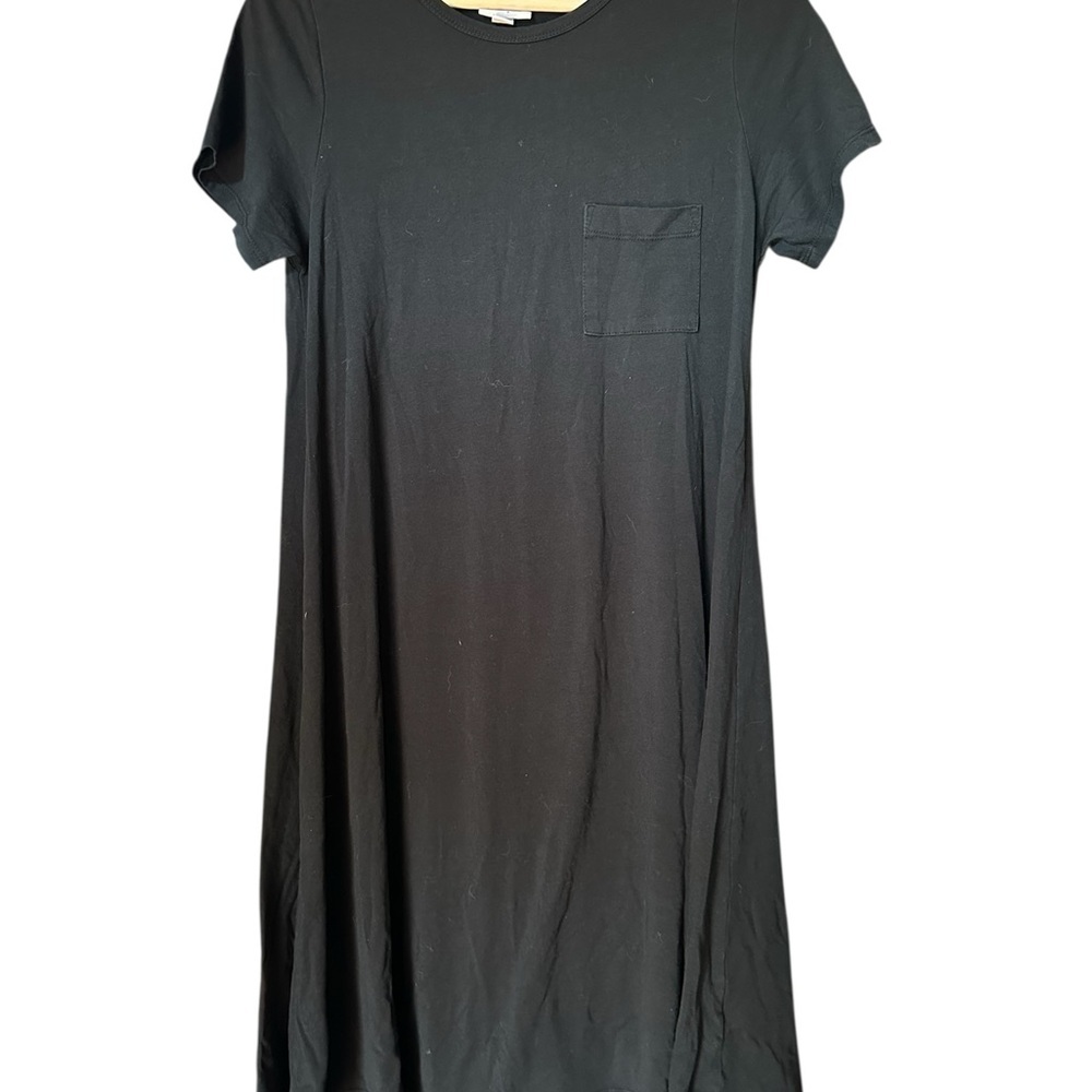 LuLaRoe Women's High Low Dress - Black Black Size XS